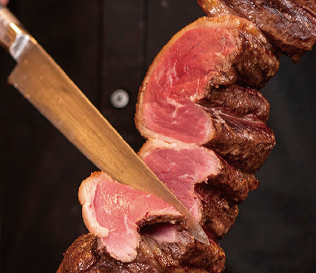 本格的で鮮度抜群ジューシーなシュラスコ