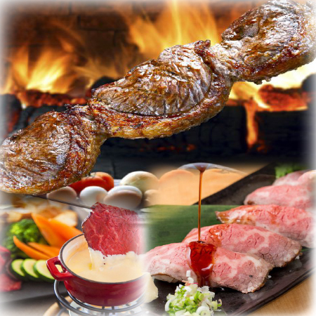 リコピンモンスーン 渋谷 コースメニュー画像 肉寿司やシュラスコ9種の盛り合わせ