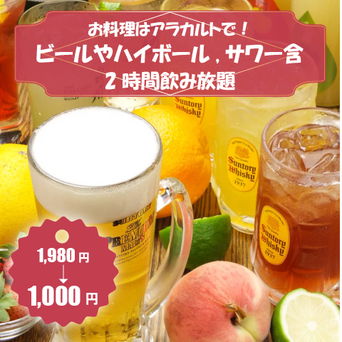 生ビール、プレミアムモルツで乾杯